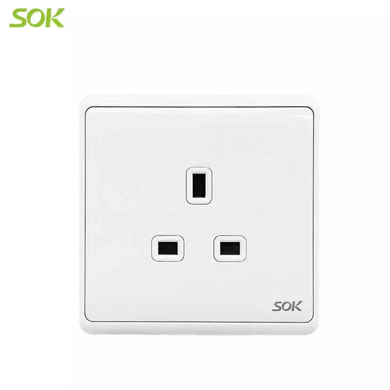 3A 250V BS Socket Outlet - 1 Gang White