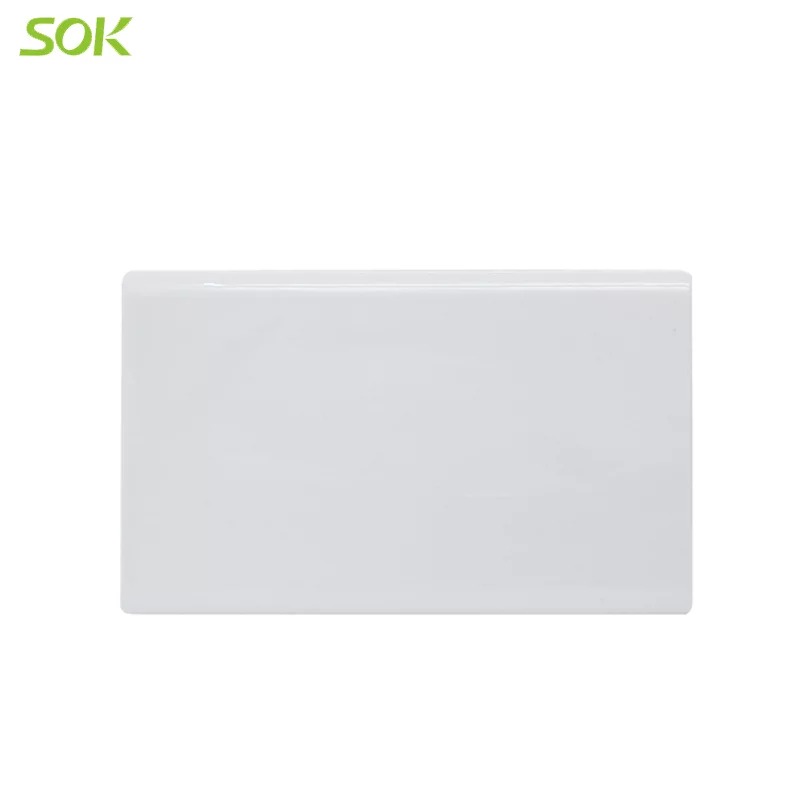 147 Size Blank Plate - White