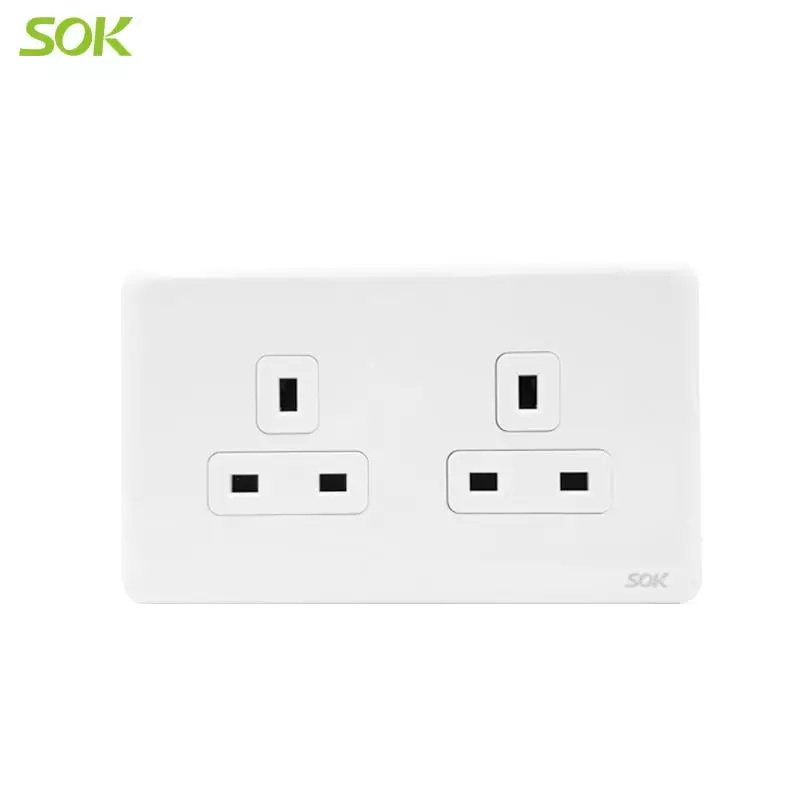 Double 13A BS Power Outlets