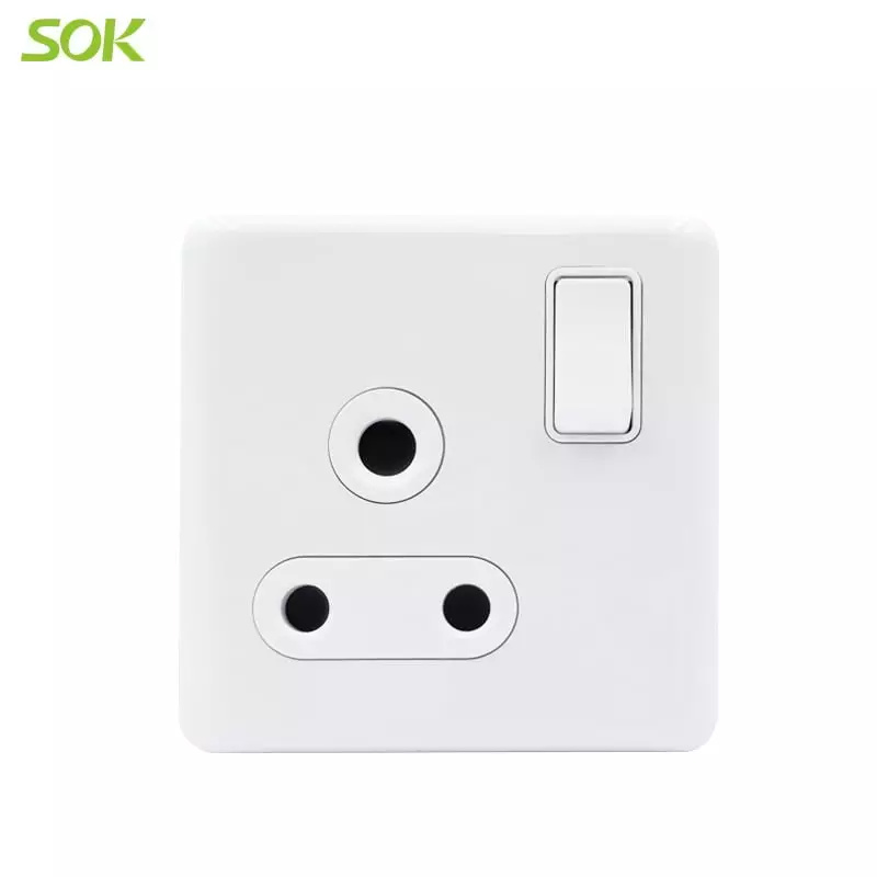 1 Gang Double Pole Switched 15A Power Outlet