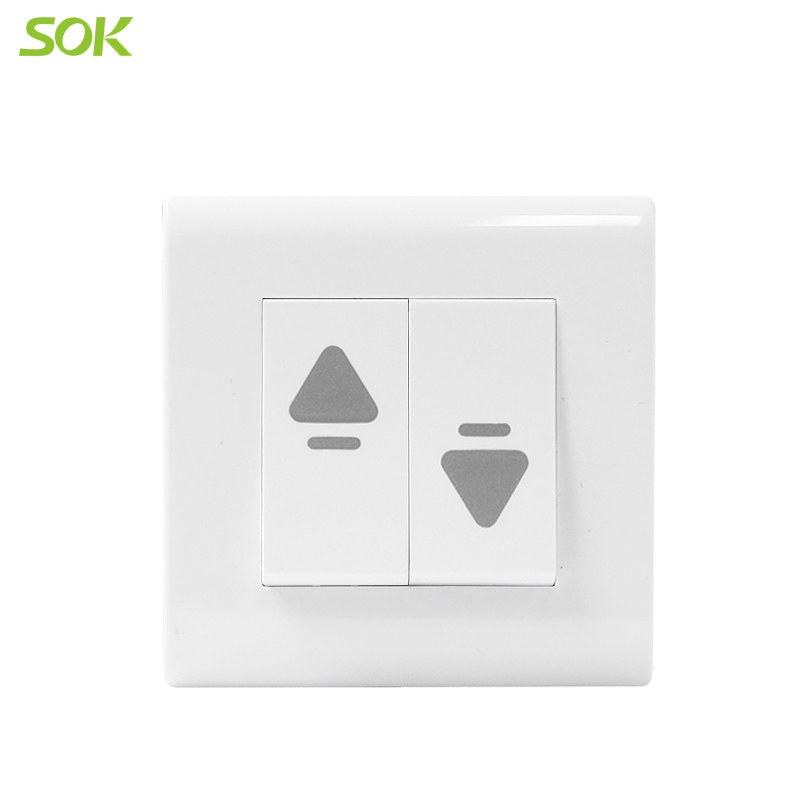 16AX 250V Curtain Switch - White