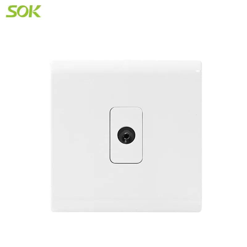 1 Gang TV Socket Outlet - White