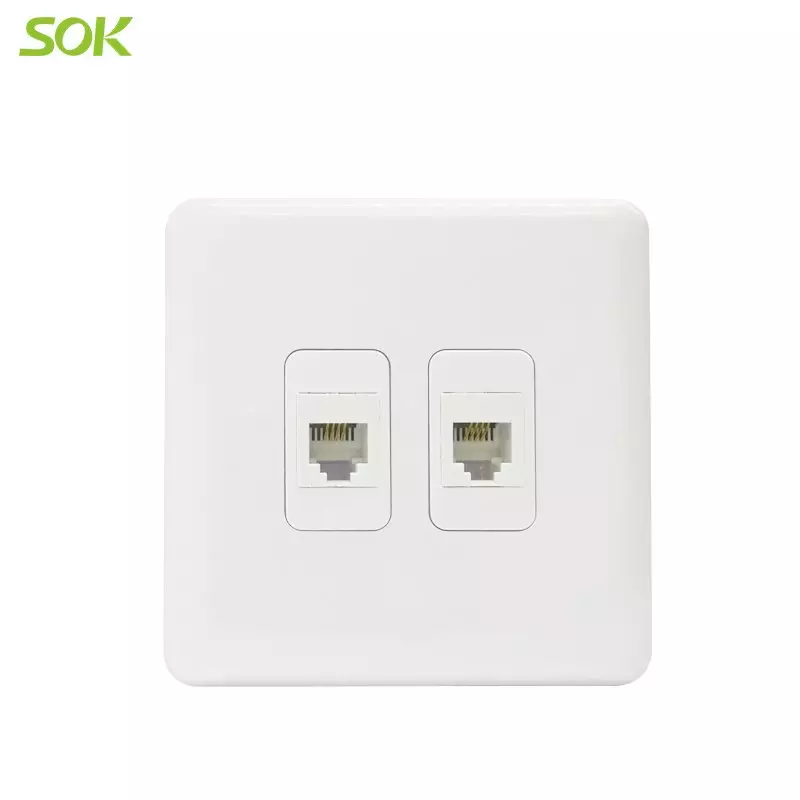 2 Gang RJ11 TEL Outlets