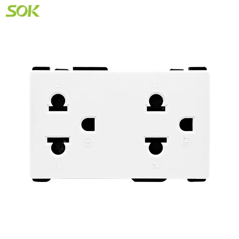 Multi Duplex US power Socket outlet (Screw-less Terminal)