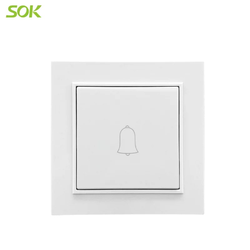One Gang 10AX Door Bell Light Switch with Hanger