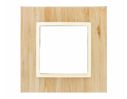 Single Gang Wood Frame-Bamboo