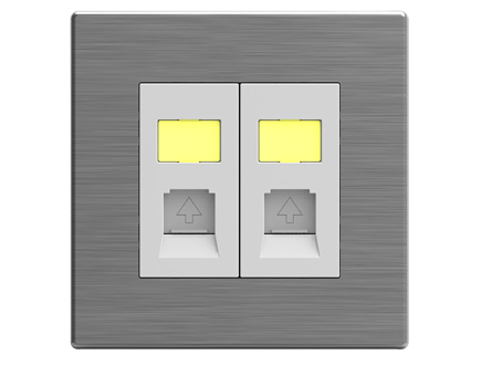 Double Gang RJ11 TEL Socket