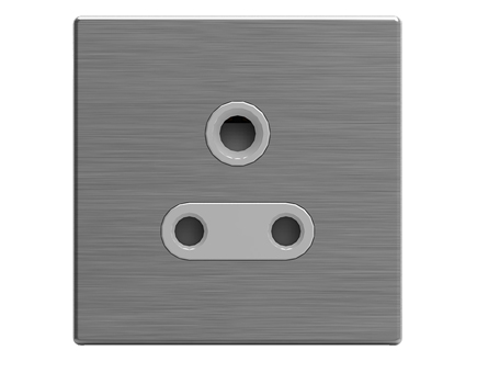 15A Socket-One Gang with Stainless Steel Cover