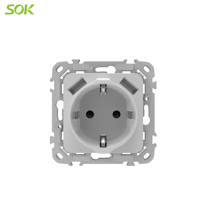 Europea Socket with Shutter with 2USB  Port