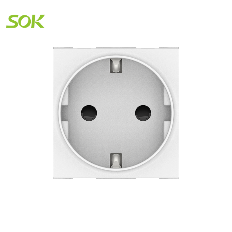 Schuko Socket  with Safety Shutter