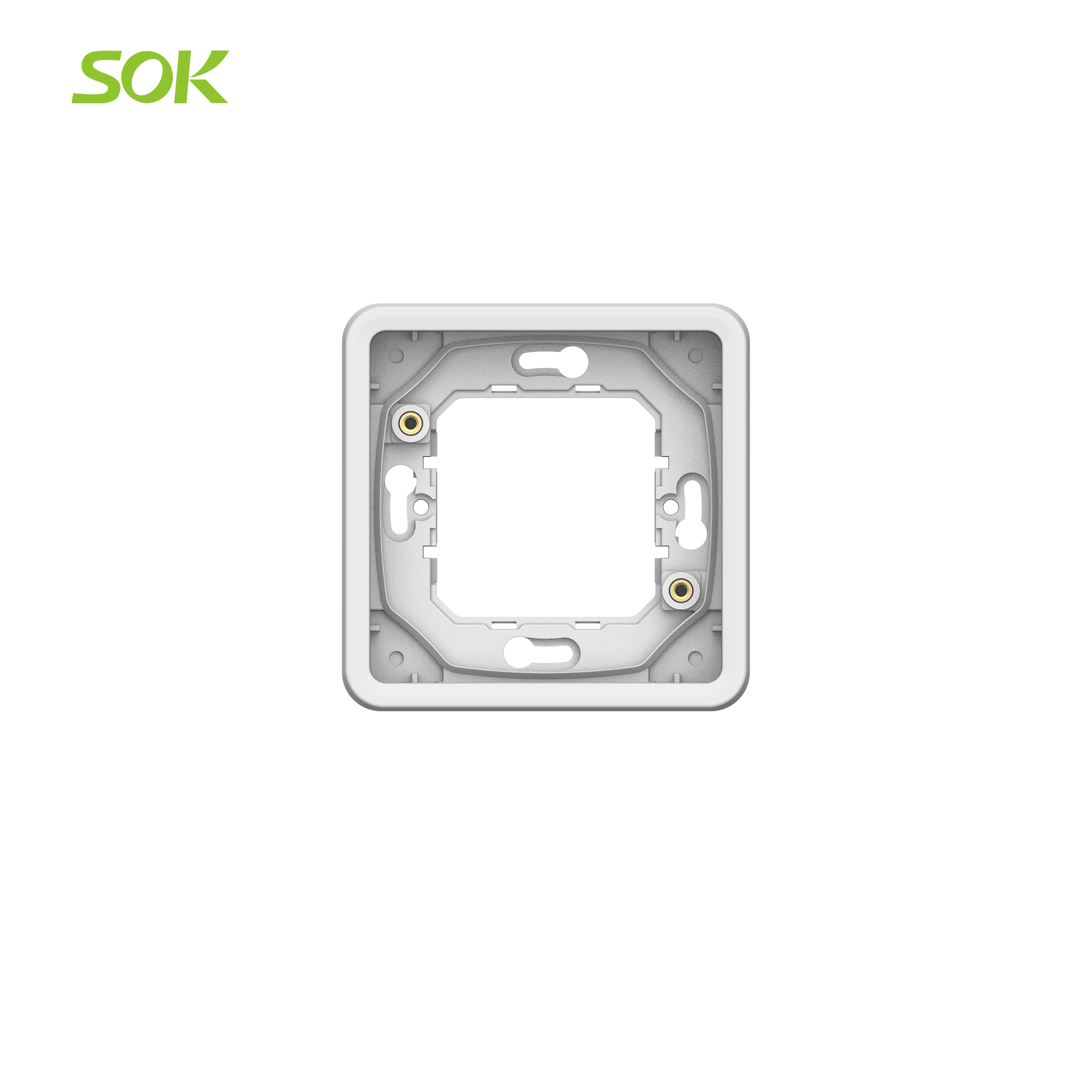 1 Gang Flush Mounting Frame without Mounting Claw and Back Cover